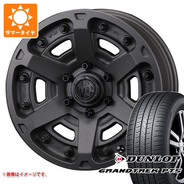 【タイヤ交換対象】トライトン LC2T用 サマータイヤ ダンロップ グラントレック PT5 265/65R17 112H クリムソン MG アーマー FF 8.0-17 タイヤホイール4本セット