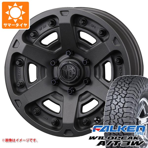 【タイヤ交換対象】5本セット トヨタ FJクルーザー 10系用 サマータイヤ ファルケン ワイルドピーク A/T3W LT285/70R17 116Q クリムソン MG アーマー FF 8.0-17 タイヤホイール5本セット
