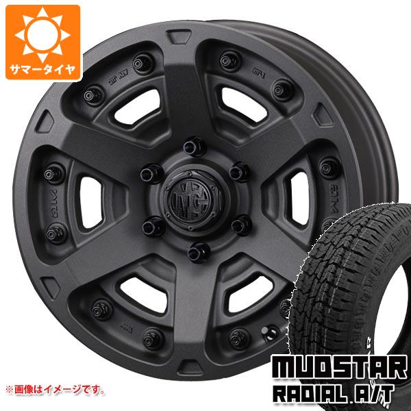 【タイヤ交換対象】ハイエース 200系用 サマータイヤ マッドスター ラジアル A/T 215/65R16C 109/107L ホワイトレター クリムソン MG アーマー FF 7.0-16 タイヤホイール4本セット