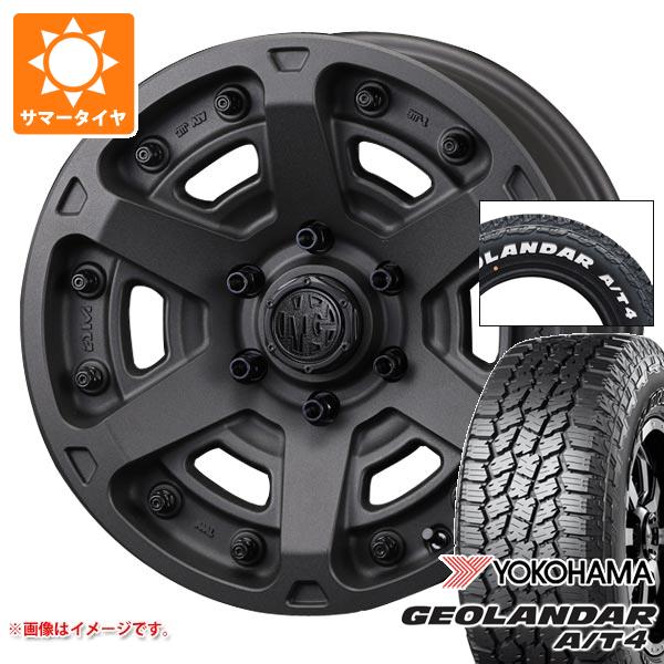【タイヤ交換対象】トヨタ ハイエース 200系用 2026年製 サマータイヤ ヨコハマ ジオランダー A/T4 G018 215/65R16C 109/107S ホワイトレター クリムソン MG アーマー FF 7.0-16 タイヤホイール4本セット