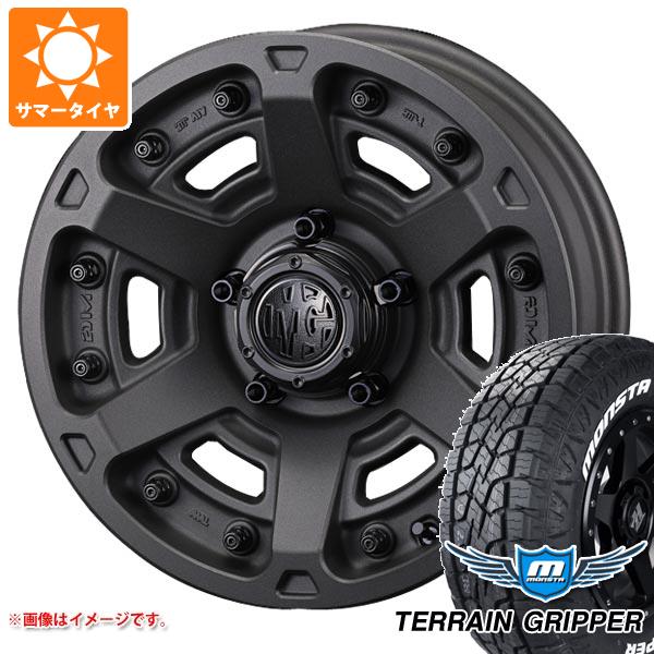 【タイヤ交換対象】アウトランダー GF/GG系用 サマータイヤ モンスタ テレーングリッパー 225/65R17 106T ホワイトレター クリムソン MG アーマー FF 7.0-17 タイヤホイール4本セット