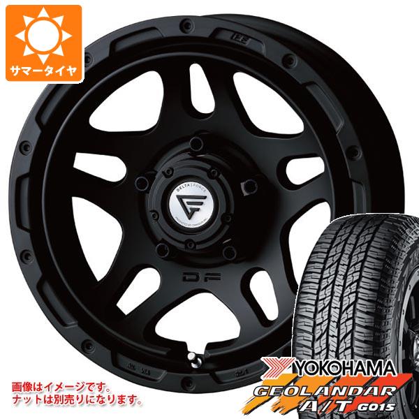 スズキ ジムニーシエラ JB74W用 サマータイヤ ヨコハマ ジオランダー A/T G015 LT225/75R16 115/112R アウトラインホワイトレター デルタフォース オーバーランダー 6.0-16 タイヤホイール4本セット|タイヤ1番OFF-ROAD