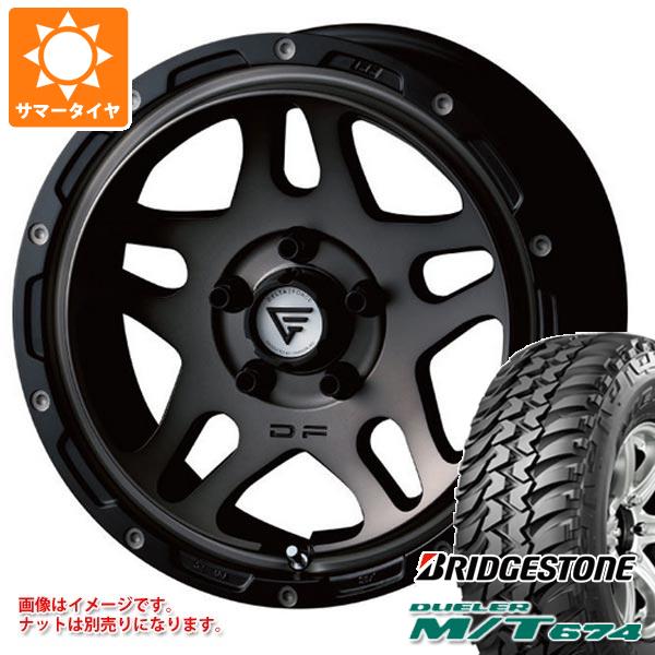 【タイヤ交換対象】5本セット ジムニーシエラ JB74W用 サマータイヤ ブリヂストン デューラー M/T674 LT225/75R16 110/107Q アウトラインホワイトレター デルタフォース オーバーランダー 6.0-16 タイヤホイール5本セット｜タイヤ1番OFF-ROAD