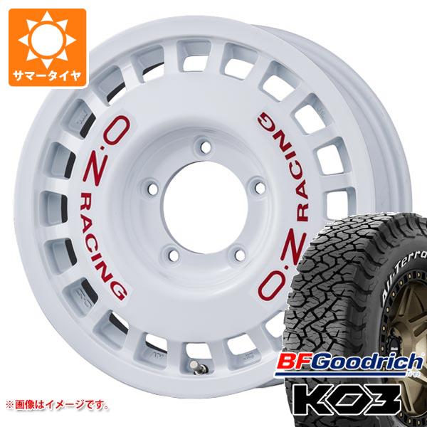 【タイヤ交換対象】5本セット スズキ ジムニーノマド JC74W用 サマータイヤ BFグッドリッチ オールテレーンT/A KO3 LT215/70R16 100/97S ホワイトレター OZ ラリーレーシング 4x4 6.0-16 タイヤホイール5本セット