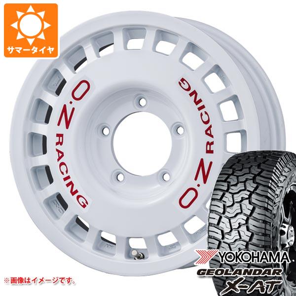 【タイヤ交換対象】ジムニー JB64W用 2026年製 サマータイヤ ヨコハマ ジオランダー X-AT G016 LT215/70R16 100/97Q ブラックレター OZ ラリーレーシング 4x4 5.5-16 タイヤホイール4本セット｜タイヤ1番OFF-ROAD
