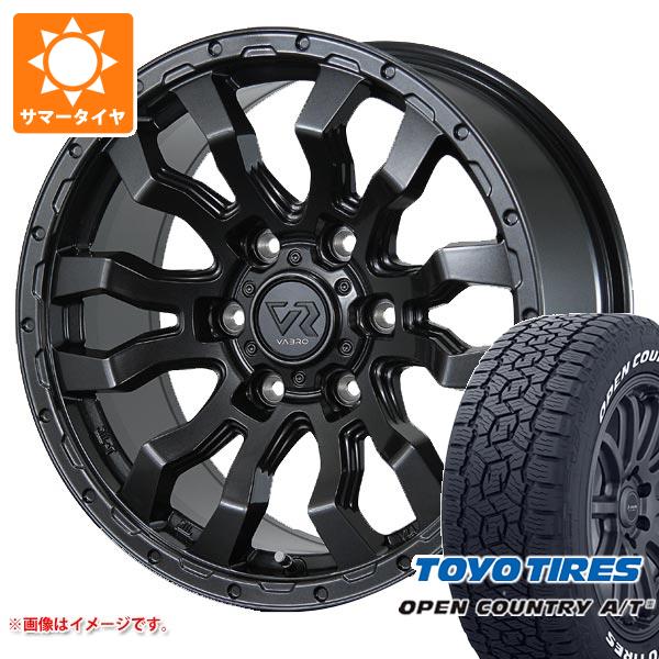 【タイヤ交換対象】ランドクルーザー250用 サマータイヤ トーヨー オープンカントリー A/T3 265/70R18 116H ホワイトレター ヴァブロ RR-01 7.5-18 タイヤホイール4本セット
