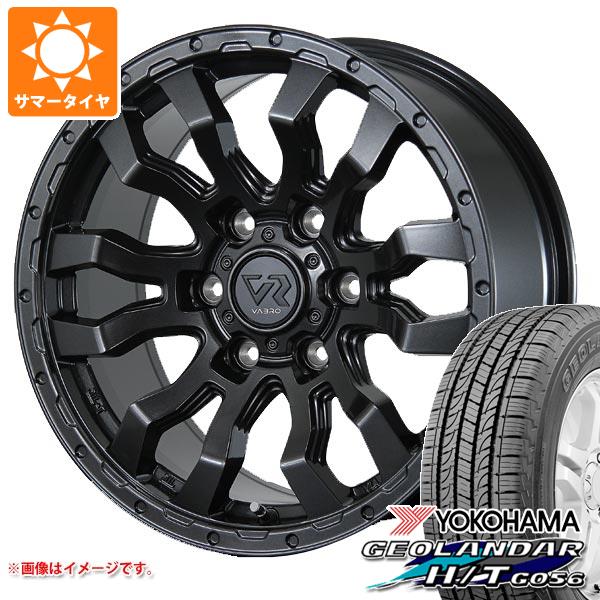 【タイヤ交換対象】ハイエース 200系用 サマータイヤ ヨコハマ ジオランダー H/T G056 195/80R15 107/105L LT ホワイトレター ヴァブロ RR-01 6.0-15 タイヤホイール4本セット