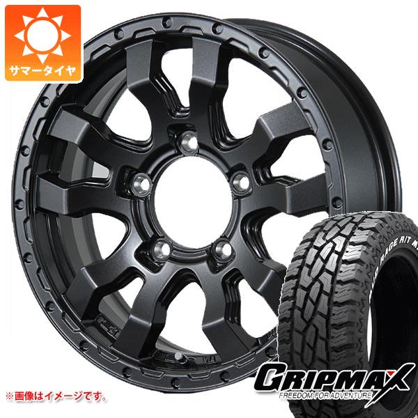 【タイヤ交換対象】ジムニー用 サマータイヤ グリップマックス マッドレイジ R/T MAX 175/80R16 91S ホワイトレター ヴァブロ RR-01 5.5-16 タイヤホイール4本セット
