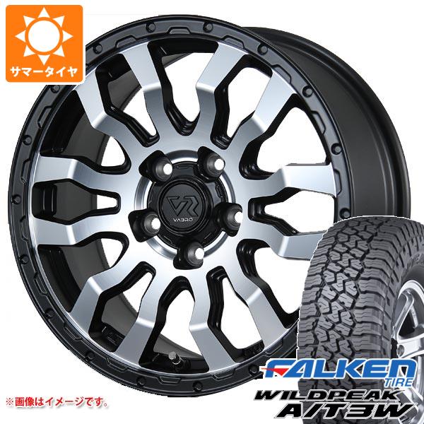 【タイヤ交換対象】T32エクストレイル用 サマータイヤ ファルケン ワイルドピーク A/T3W 235/70R16 109T XL ヴァブロ RR-01 7.0-16 タイヤホイール4本セット