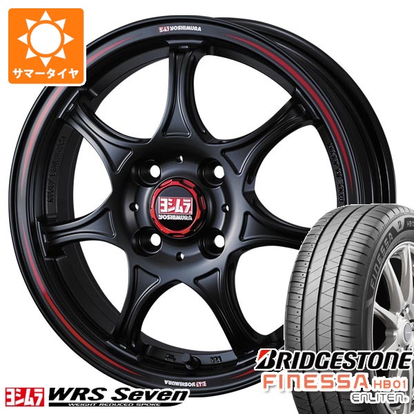 【タイヤ交換対象】ダイハツ タフト LA900系用 サマータイヤ ブリヂストン フィネッサ HB01 175/65R15 84H ヨシムラ WRS7 5.0-15 タイヤホイール4本セット