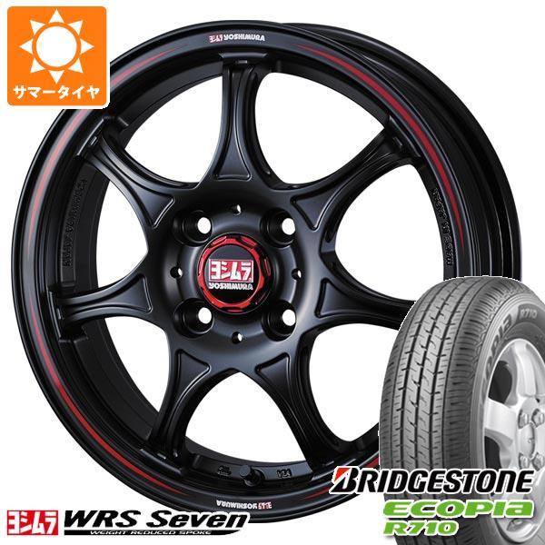 【タイヤ交換対象】ハイゼットトラック S500系用 サマータイヤ ブリヂストン エコピア R710 165/80R14 97/95N (165R14 8PR相当) ヨシムラ WRS セブン 4.5-14 タイヤホイール4本セット｜タイヤ1番OFF-ROAD