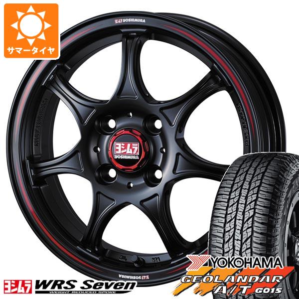 【タイヤ交換対象】ミツビシ デリカミニ B30系用 2026年製 サマータイヤ ヨコハマ ジオランダー A/T G015 165/60R15 77H ブラックレター ヨシムラ WRS7 5.0-15 タイヤホイール4本セット