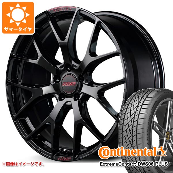 【タイヤ交換対象】サマータイヤ 245/40R19 98Y XL コンチネンタル エクストリームコンタクト DWS06 プラス レイズ ホムラ 2x7FT スペックM 8.0-19 タイヤホイール4本セット