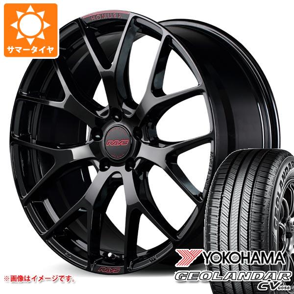【タイヤ交換対象】サマータイヤ 235/50R18 97V ヨコハマ ジオランダー CV G058 レイズ ホムラ 2x7FT スペックM 7.5-18 タイヤホイール4本セット