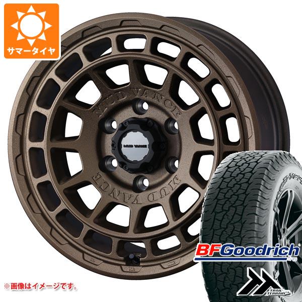 【タイヤ交換対象】ハイラックス 120系用 サマータイヤ BFグッドリッチ トレールテレーンT/A 265/65R17 112T アウトラインホワイトレター マッドヴァンスX タイプF 8.0-17 タイヤホイール4本セット