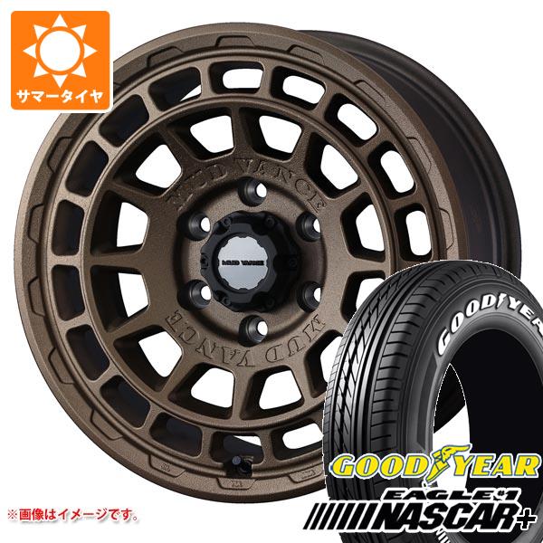 【タイヤ交換対象】ハイエース 200系用 2026年製 サマータイヤ グッドイヤー イーグル ＃1 ナスカープラス 215/65R16C 109/107R ホワイトレター マッドヴァンスX タイプF 6.5-16 タイヤホイール4本セット