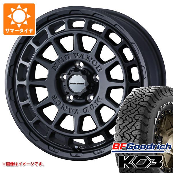 【タイヤ交換対象】デリカD5用 サマータイヤ BFグッドリッチ オールテレーンT/A KO3 LT225/70R16 102/99S ホワイトレター マッドヴァンスX タイプF 7.0-16 タイヤホイール4本セット 102,150円