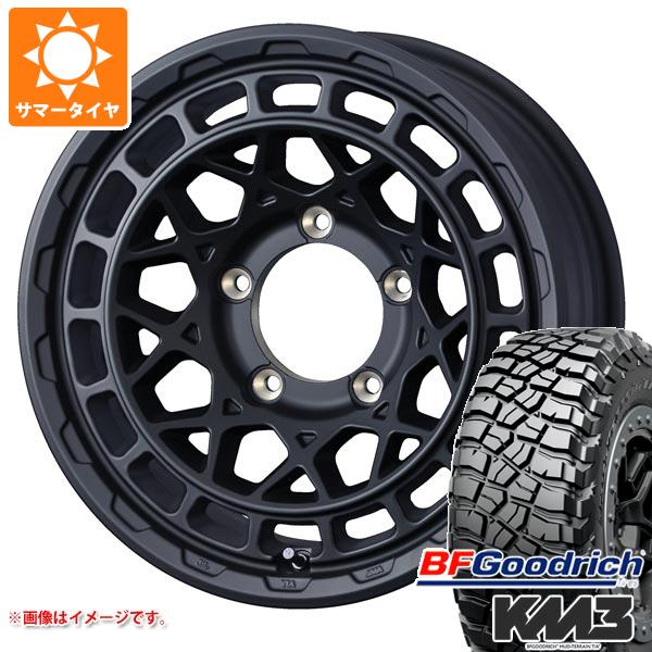 【タイヤ交換対象】スズキ ジムニーノマド JC74W用 サマータイヤ BFグッドリッチ マッドテレーンT/A KM3 LT225/75R16 115/112Q マッドヴァンスX タイプM 6.0-16 タイヤホイール4本セット