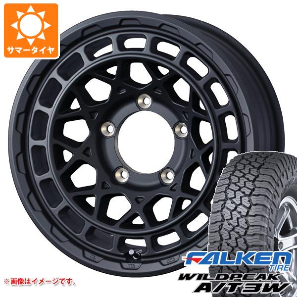 【タイヤ交換対象】スズキ ジムニーノマド JC74W用 サマータイヤ ファルケン ワイルドピーク A/T3W LT225/75R16 115/112Q マッドヴァンスX タイプM 6.0-16 タイヤホイール4本セット