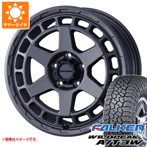 【タイヤ交換対象】デリカD5用 サマータイヤ ファルケン ワイルドピーク A/T3W LT225/75R16 115/112Q マッドヴァンスX タイプS 7.0-16 タイヤホイール4本セット
