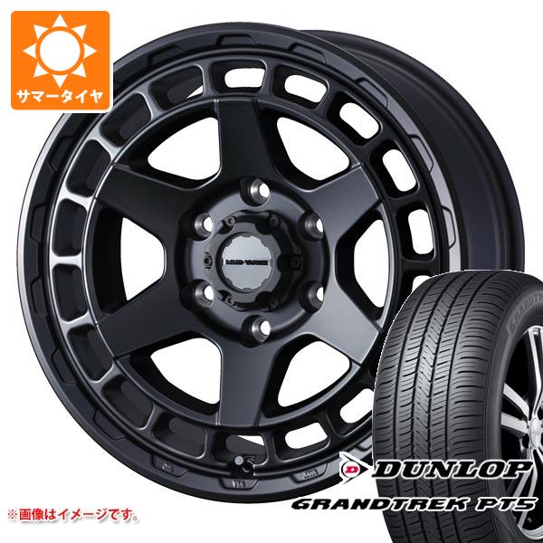 【タイヤ交換対象】ランドクルーザー プラド 150系用 サマータイヤ ダンロップ グラントレック PT5 265/65R17 112H マッドヴァンスX タイプS 8.0-17 タイヤホイール4本セット