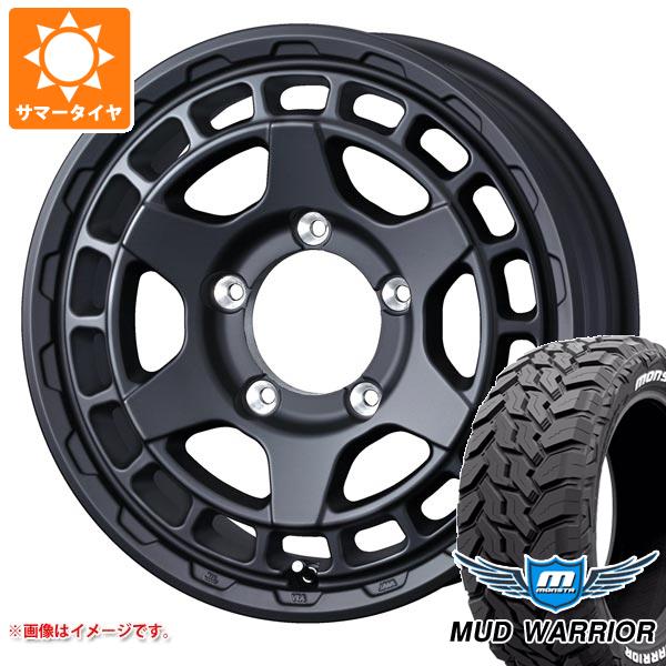 【タイヤ交換対象】5本セット スズキ ジムニーノマド JC74W用 サマータイヤ モンスタ マッドウォーリアー LT215/70R16 107/105Q ホワイトレター マッドヴァンスX タイプS 6.0-16 タイヤホイール5本セット