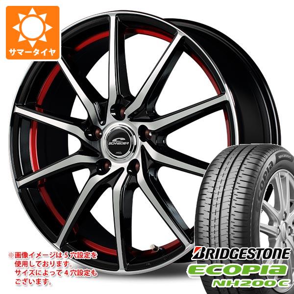 【タイヤ交換対象】サマータイヤ 165/55R15 75V ブリヂストン エコピア NH200C MIDホイールズ RX810 4.5-15 タイヤホイール4本セット