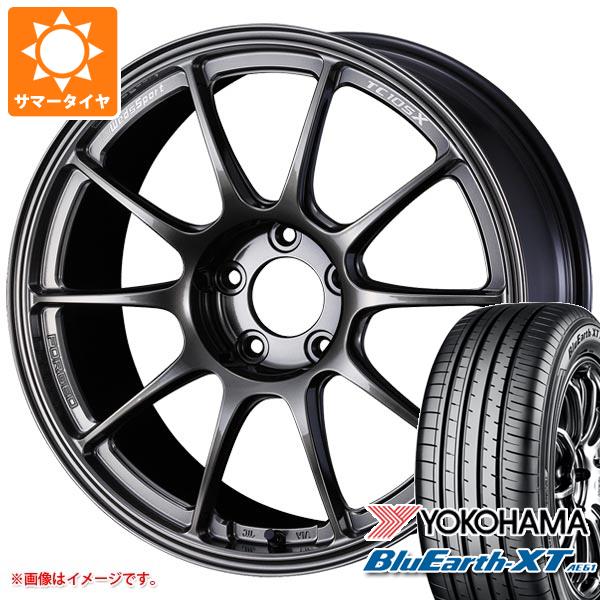 【タイヤ交換対象】サマータイヤ 215/50R18 92V ヨコハマ ブルーアースXT AE61 ウェッズスポーツ TC105X フォージド 8.5-18 タイヤホイール4本セット｜タイヤ1番OFF-ROAD