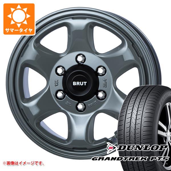 【タイヤ交換対象】ランドクルーザー250用 サマータイヤ ダンロップ グラントレック PT5 265/70R17 115S ブルート BR-44 7.5-17 タイヤホイール4本セット｜タイヤ1番OFF-ROAD