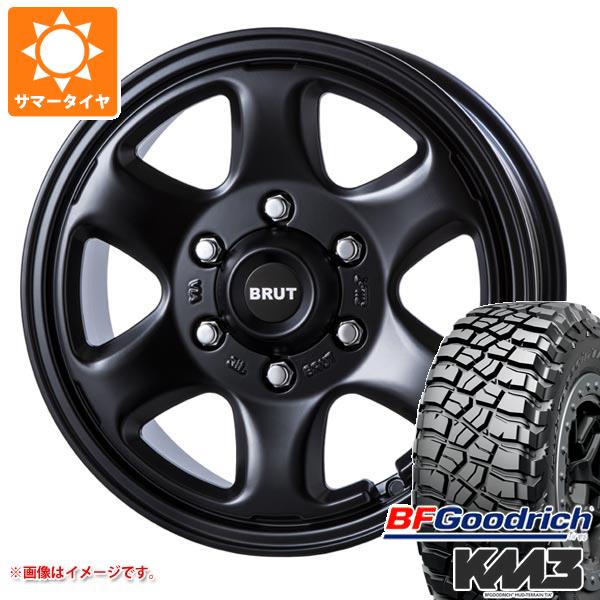 【タイヤ交換対象】ランドクルーザー250用 サマータイヤ BFグッドリッチ マッドテレーンT/A KM3 LT265/70R17 121/118Q ブルート BR-44 7.5-17 タイヤホイール4本セット