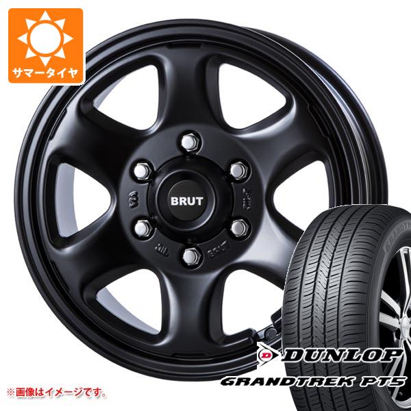 【タイヤ交換対象】ランドクルーザー250用 サマータイヤ ダンロップ グラントレック PT5 265/70R17 115S ブルート BR-44 7.5-17 タイヤホイール4本セット