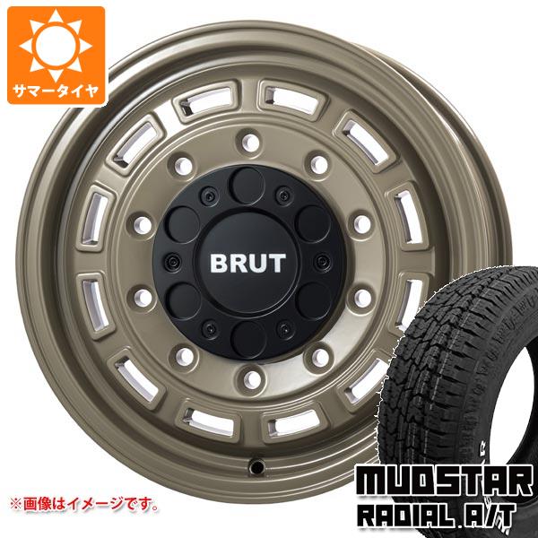 【タイヤ交換対象】ハイエース 200系用 サマータイヤ マッドスター ラジアル A/T 215/65R16C 109/107L ホワイトレター ブルート BR-70 6.5-16 タイヤホイール4本セット|タイヤ1番OFF-ROAD