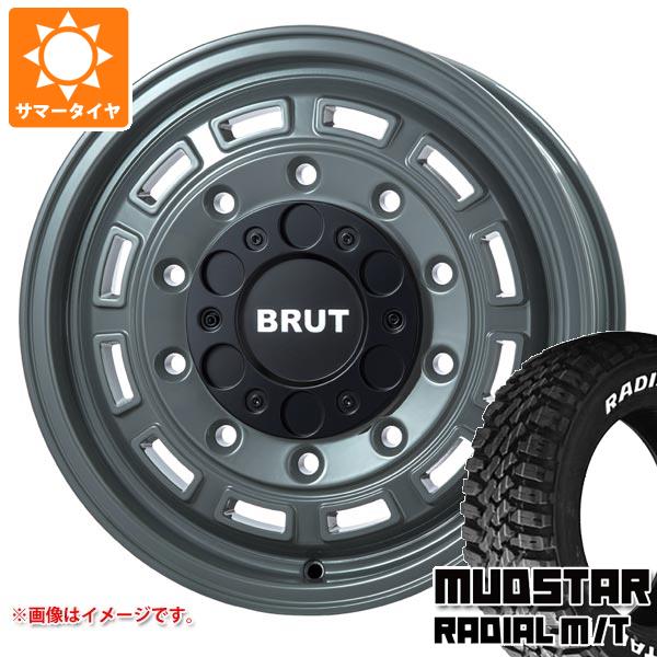 【タイヤ交換対象】ハイエース 200系用 サマータイヤ マッドスター ラジアル M/T 215/65R16C 109/107R ホワイトレター ブルート BR-70 6.5-16 タイヤホイール4本セット|タイヤ1番OFF-ROAD