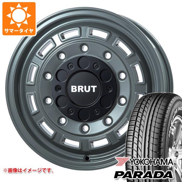 【タイヤ交換対象】ハイエース 200系用 2026年製 サマータイヤ ヨコハマ パラダ PA03 215/65R16C 109/107S ホワイトレター ブルート BR-70 6.5-16 タイヤホイール4本セット