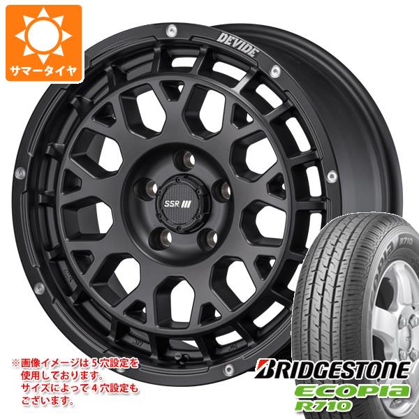 【タイヤ交換対象】ハイゼットトラック S500系用 サマータイヤ ブリヂストン エコピア R710 175/80R14 94/93N (175R14 6PR相当) SSR ディバイド G:M 4.5-14 タイヤホイール4本セット｜タイヤ1番OFF-ROAD