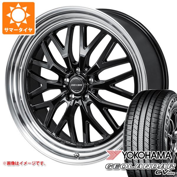 【タイヤ交換対象】サマータイヤ 235/50R18 97V ヨコハマ ジオランダー CV G058 モンツァジャパン ジェクシス GM210 7.5-18 タイヤホイール4本セット