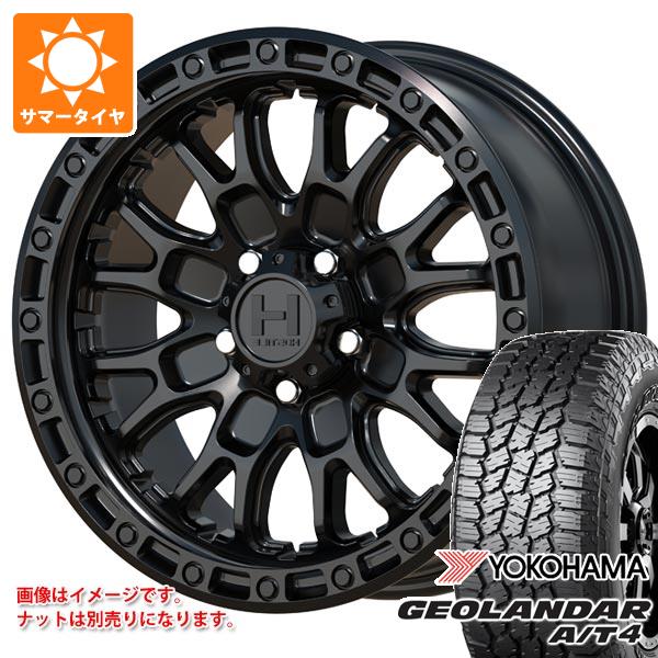 【タイヤ交換対象】ジープ ラングラー JK/JL系用 サマータイヤ ヨコハマ ジオランダー A/T4 G018 265/70R17 115T アウトラインホワイトレター ホスタイル H135 リッジクレスト タイヤホイール4本セット｜タイヤ1番OFF-ROAD