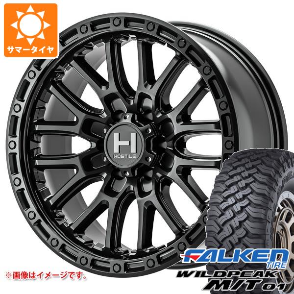 【タイヤ交換対象】FJクルーザー 10系用 サマータイヤ ファルケン ワイルドピーク M/T01 LT285/70R17 121/118Q ホスタイル H135 リッジクレスト 8.0-17 タイヤホイール4本セット 171,500円