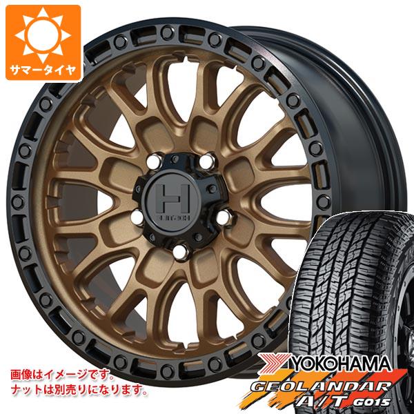 【タイヤ交換対象】サマータイヤ 225/60R17 99T ヨコハマ ジオランダー A/T G015 アウトラインホワイトレター ホスタイル H135 リッジクレスト 8.0-17 タイヤホイール4本セット 149,350円
