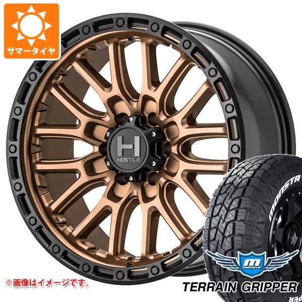 【タイヤ交換対象】ランドクルーザー プラド 150系用 サマータイヤ モンスタ テレーングリッパー 265/70R17 115T ホワイトレター ホスタイル H135 リッジクレスト 8.0-17 タイヤホイール4本セット｜タイヤ1番OFF-ROAD