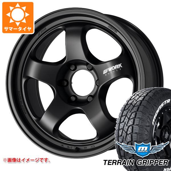 【タイヤ交換対象】サマータイヤ 275/55R20 120/117Q モンスタ テレーングリッパー ホワイトレター ワーク マイスター S1 ワンピース SUV 9.0-20 タイヤホイール4本セット