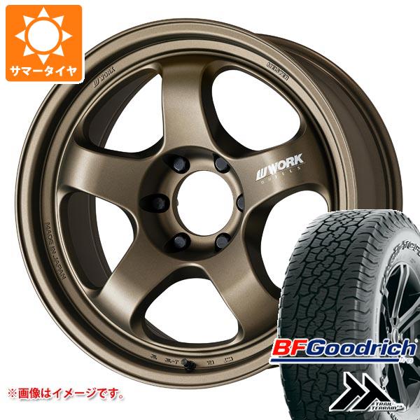 【タイヤ交換対象】トヨタ ランドクルーザー プラド 150系用 サマータイヤ BFグッドリッチ トレールテレーンT/A 265/65R17 112T アウトラインホワイトレター ワーク マイスター S1 ワンピース SUV 8.0-17 タイヤホイール4本セット