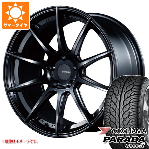【タイヤ交換対象】サマータイヤ 235/55R18 100V ヨコハマ パラダ スペック-X PA02 ポテンザ SW010 8.0-18 タイヤホイール4本セット