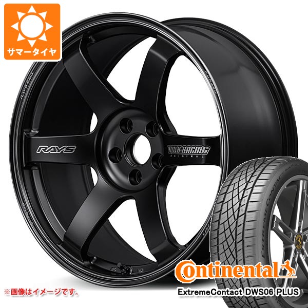 【タイヤ交換対象】サマータイヤ 245/40R19 98Y XL コンチネンタル エクストリームコンタクト DWS06 プラス レイズ ボルクレーシング TE37 サーガ Sプラス ブラックシャドー 8.5-19 タイヤホイール4本セット
