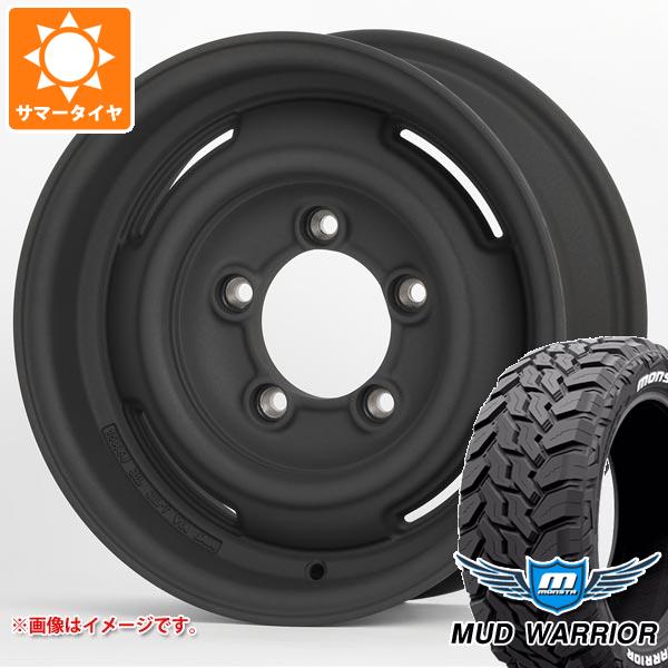 【タイヤ交換対象】ジムニーシエラ JB74W用 サマータイヤ モンスタ マッドウォーリアー LT235/70R16 104/101Q ホワイトレター アピオ ワイルドボア SR プラス 6.0-16 タイヤホイール4本セット|タイヤ1番OFF-ROAD