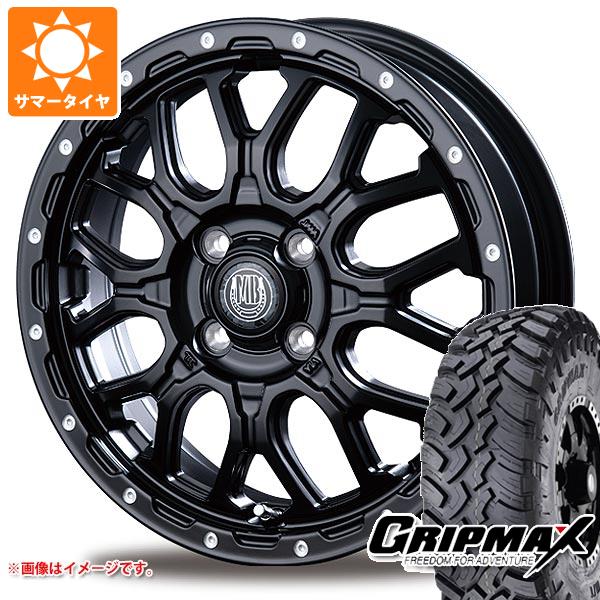 【タイヤ交換対象】ハイゼットカーゴ S320系用 サマータイヤ グリップマックス マッドレイジ M/T 185R14C 102/100Q ホワイトレター インターミラノ マッドバーン XR-800M 4.5-14 タイヤホイール4本セット