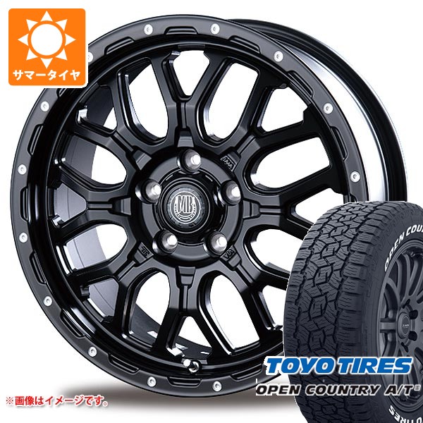 【タイヤ交換対象】ニッサン T31エクストレイル用 2026年製 サマータイヤ トーヨー オープンカントリー A/T3 215/70R16 100T ホワイトレター インターミラノ マッドバーン XR-800M 6.5-16 タイヤホイール4本セット｜タイヤ1番OFF-ROAD