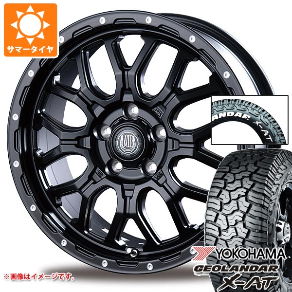【タイヤ交換対象】ミツビシ デリカD5用 2026年製 サマータイヤ ヨコハマ ジオランダー X-AT G016 225/70R16 103S ホワイトレター インターミラノ マッドバーン XR-800M 6.5-16 タイヤホイール4本セット