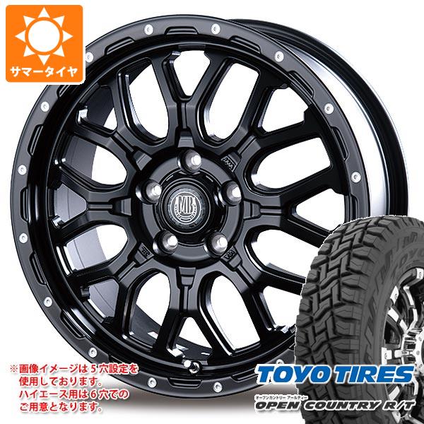 【タイヤ交換対象】ハイエース 200系用 2026年製 サマータイヤ トーヨー オープンカントリー R/T 215/65R16C 109/107Q ホワイトレター インターミラノ マッドバーン XR-800M 6.5-16 タイヤホイール4本セット|タイヤ1番OFF-ROAD