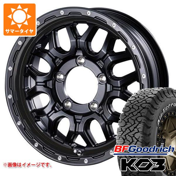 【タイヤ交換対象】ジムニーシエラ JB74W用 サマータイヤ BFグッドリッチ オールテレーンT/A KO3 LT215/70R16 100/97S ホワイトレター インターミラノ マッドバーン XR-800M 5.5-16 タイヤホイール4本セット 102,355円